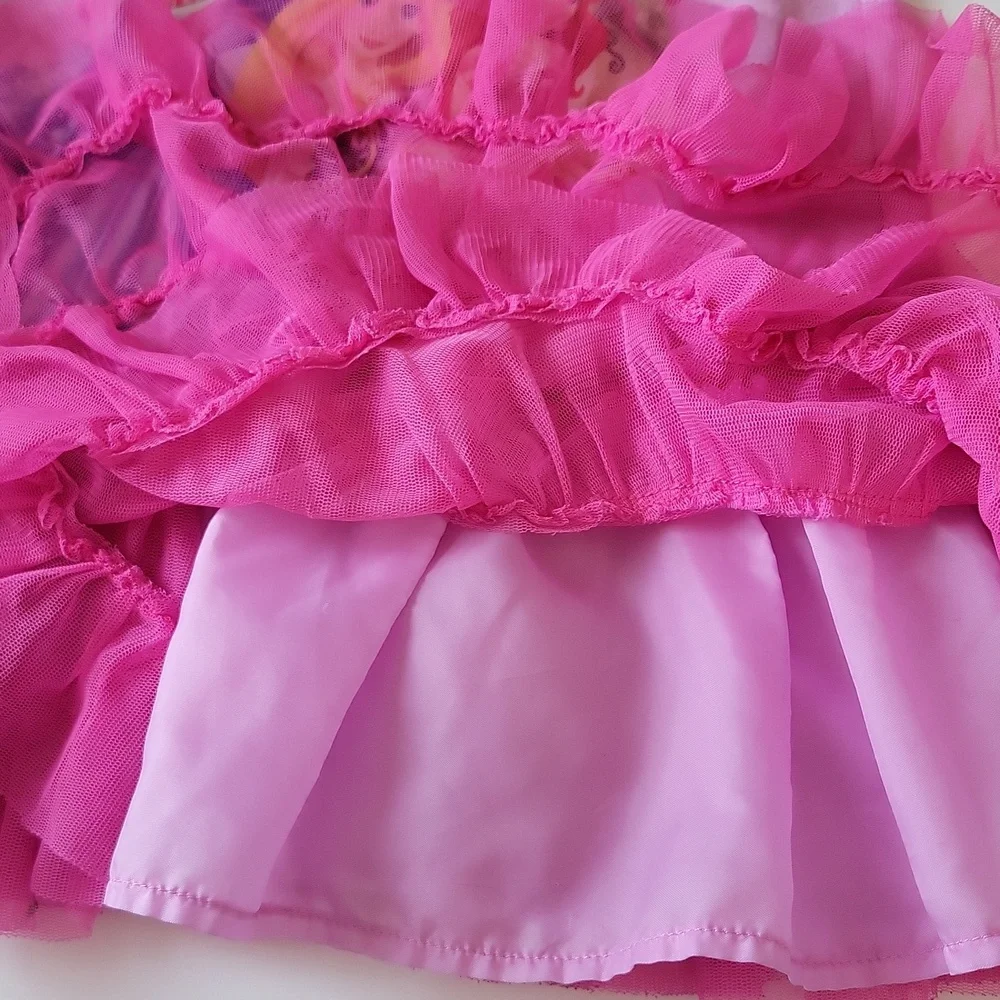 Disney Princess Girls Nightgown Pink Multi‑Character Tutu Style Size 4 - Picture 10 of 11